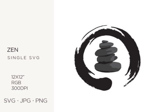 Black Zen Stones: Minimalist Power for Modern Branding