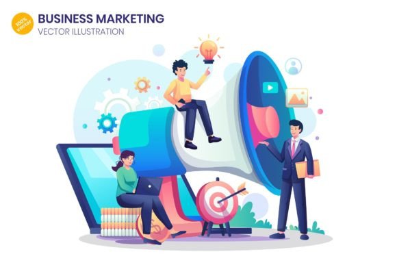 Elevate Branding with Flat Illustration