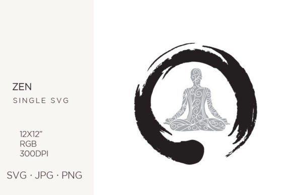 Embracing Stillness: The Power of Person in Meditation Pose and Zen Symbol in Modern Design