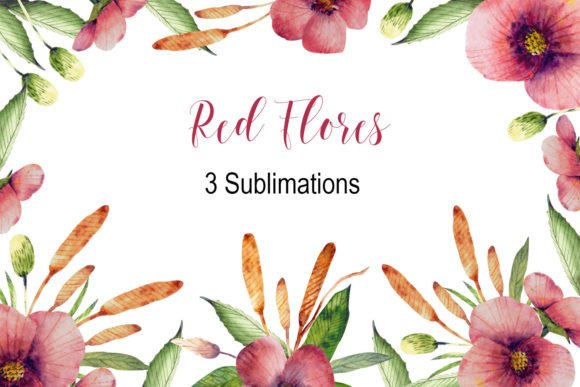 Evaluating Red Flowers Watercolor Clipart for Creative Projects