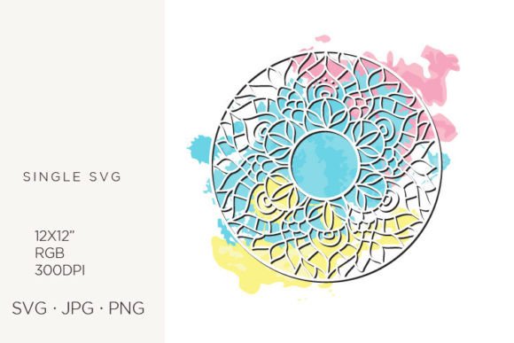 Mandala and Watercolor Splash: A Visual Toolkit