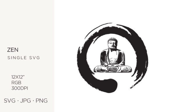 Strategic Integration of the Buddha Inside Zen Symbol for Brand Identity and Creative Operations