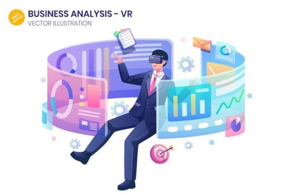 Visualizing Data: The Power of Business Analysis VR Illustration in Modern Design