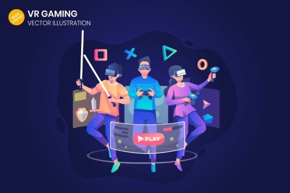 Why VR Gaming Flat Illustration Is a Smart Choice for Modern Digital Projects